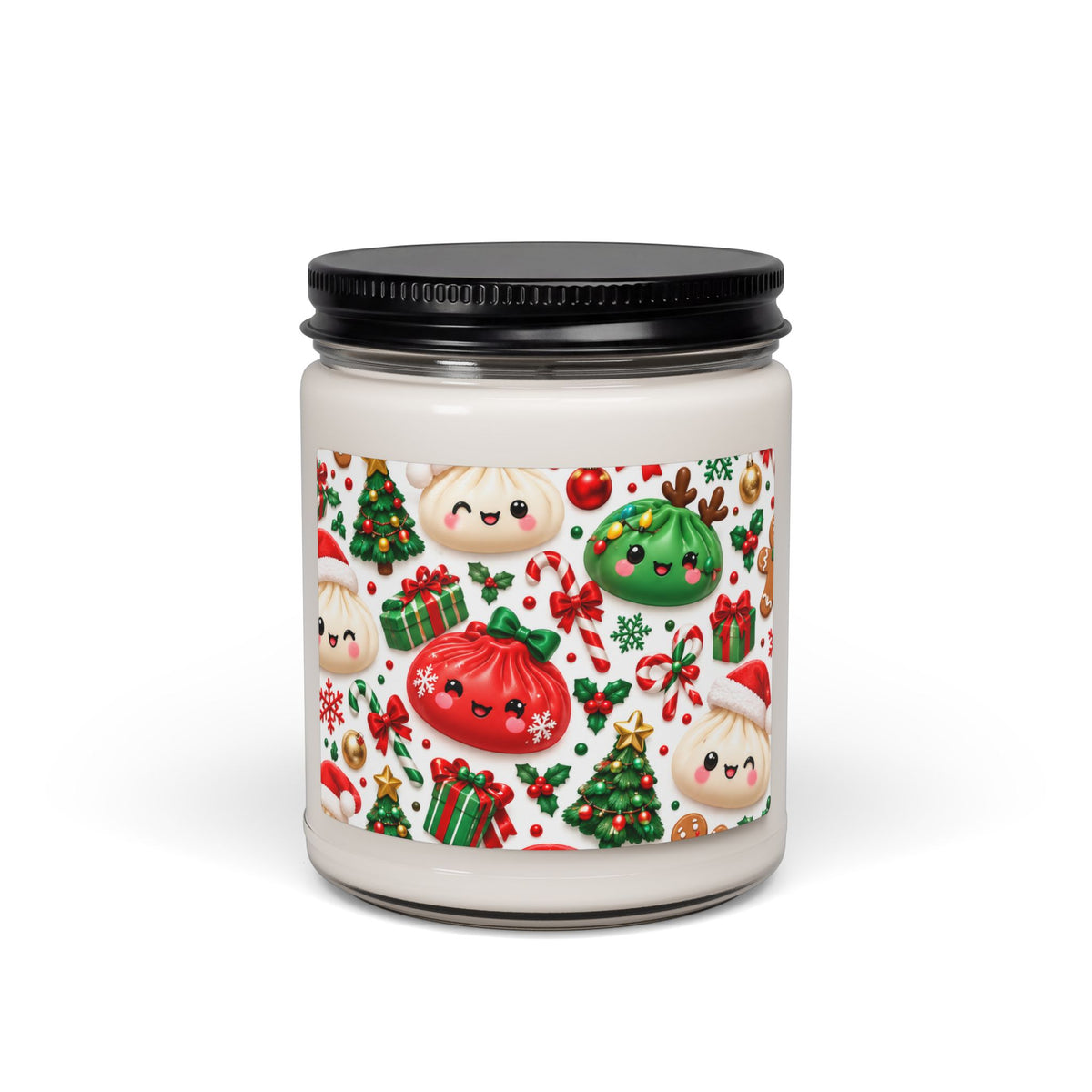 Christmas Kawaii Dumpling Scented Soy Candle — 9oz Holiday Gift