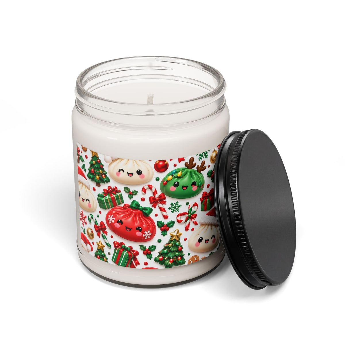 Christmas Kawaii Dumpling Scented Soy Candle — 9oz Holiday Gift