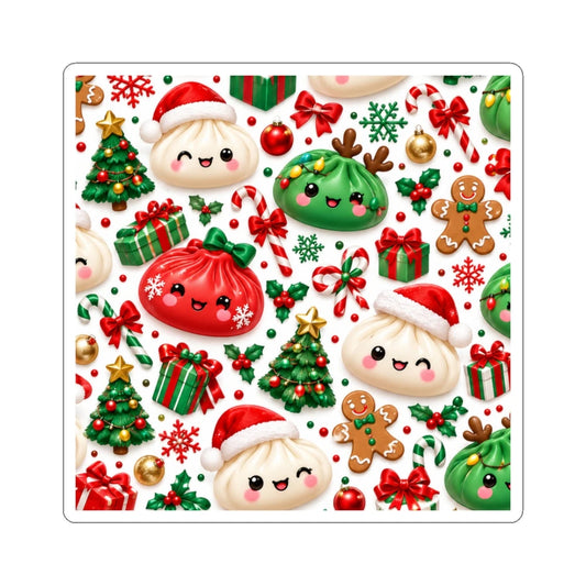 Holiday Kawaii Dumpling Sticker