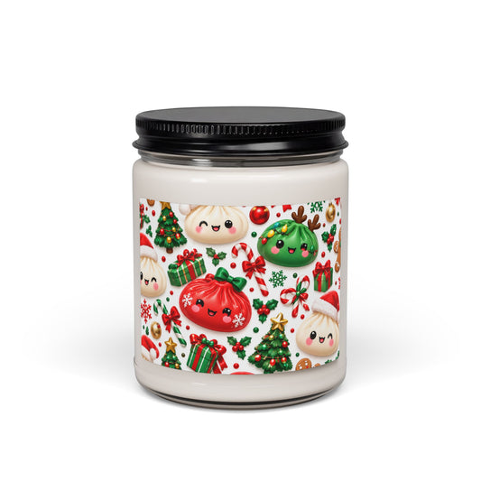 Christmas Kawaii Dumpling Scented Soy Candle — 9oz Holiday Gift